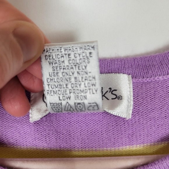 Vintage Chadwick's Colorful Pastel Striped Crewneck Pullover Sweater - Picture 4 of 5